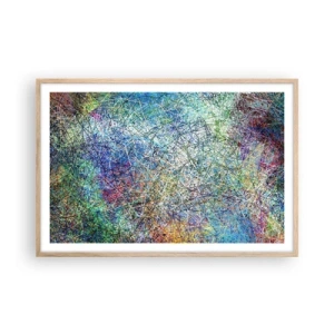 Affiche dans un chêne clair - Poster - Ce n'est pas si simple - 91x61 cm