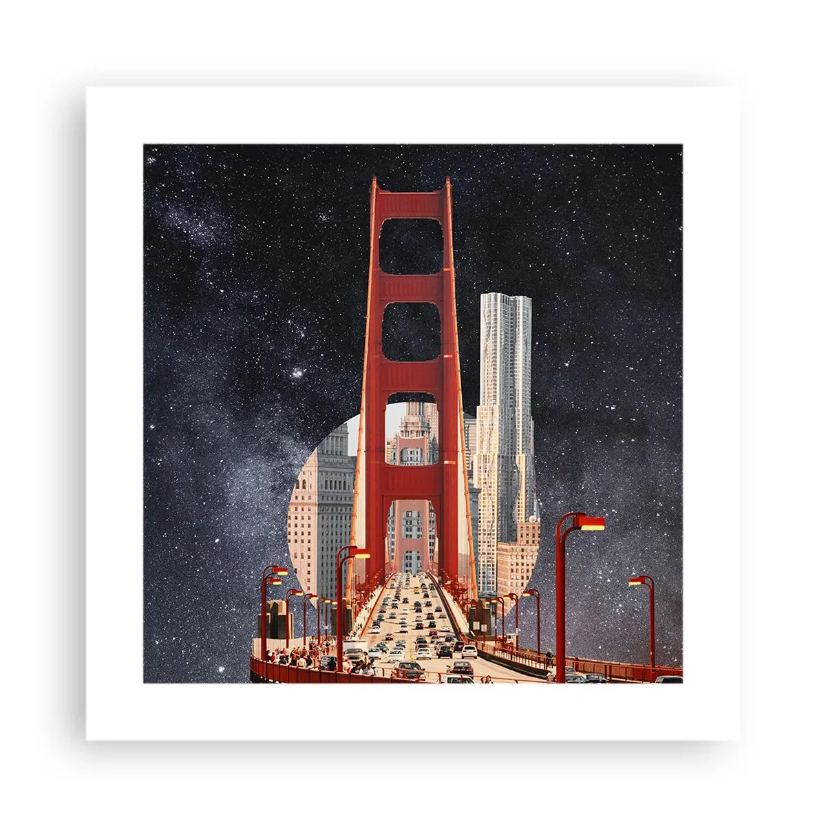 Affiche - Poster - Toujours au centre - 40x40 cm