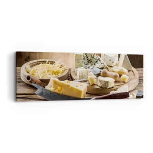 Impression sur toile - Image sur toile - Sourire au fromage - 90x30 cm
