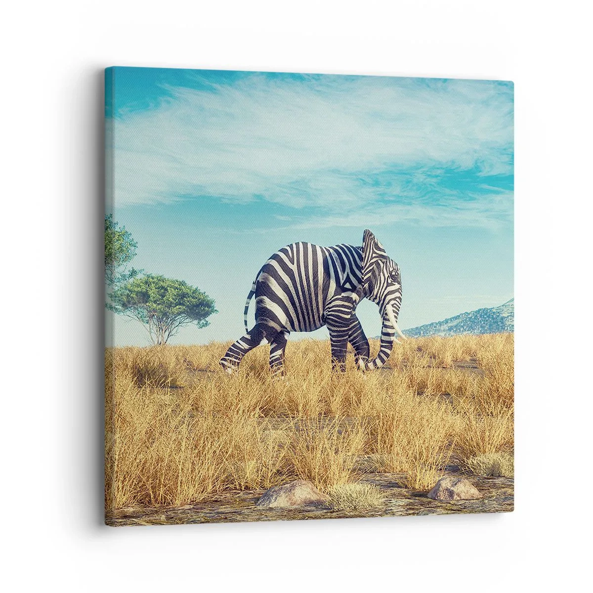 Impression sur toile - Image sur toile - Le gris n'est déjà plus à la mode - 30x30 cm