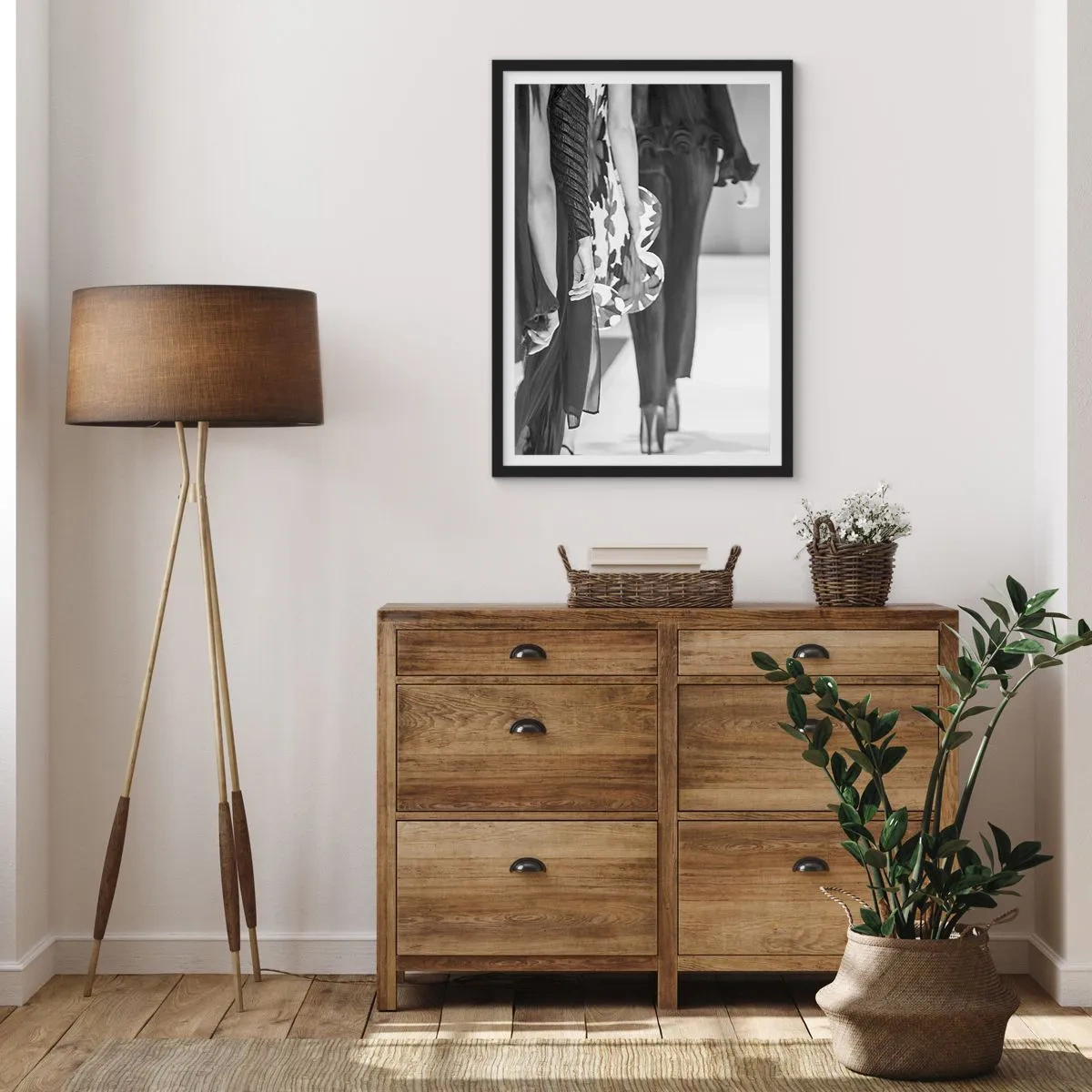Affiche dans un cadre noir - Poster - Un défilé stylé - 40x50 cm