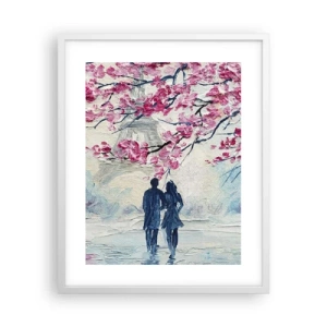 Affiche dans un cadre blanc - Poster - Ballade romantique - 40x50 cm