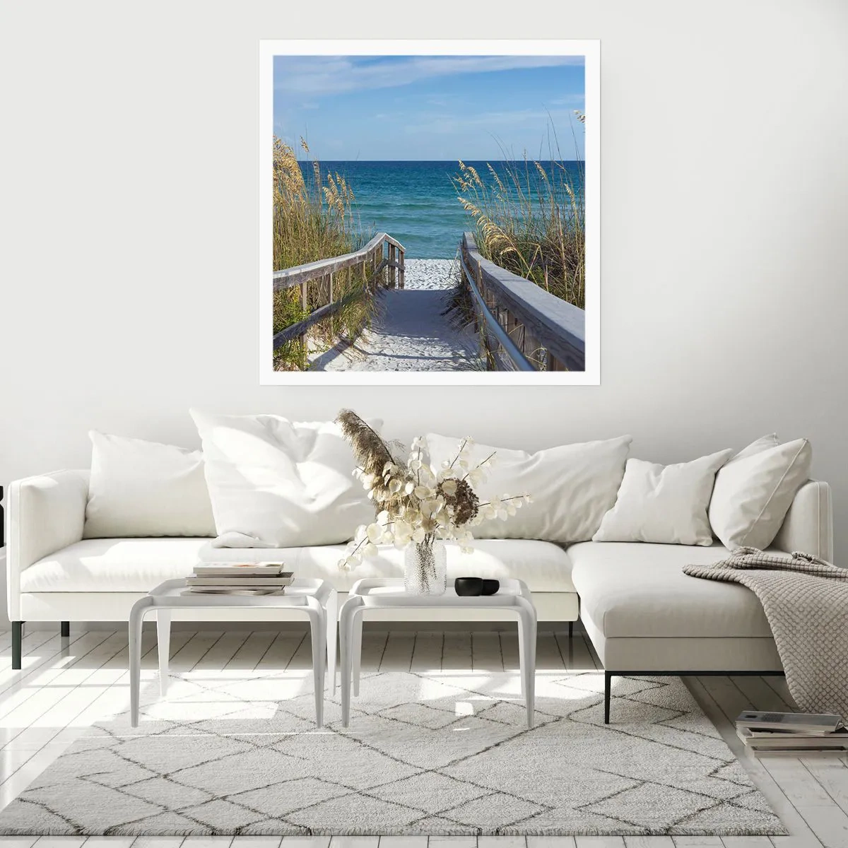 Affiche - Poster - Au soleil, sous le vent - 40x40 cm