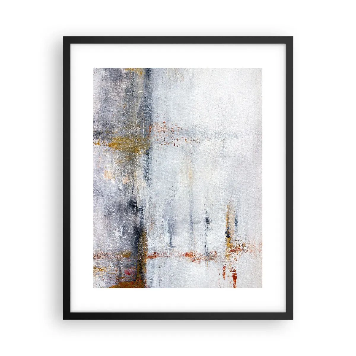 Affiche dans un cadre noir - Poster - Derrière l'air un rideau - 40x50 cm