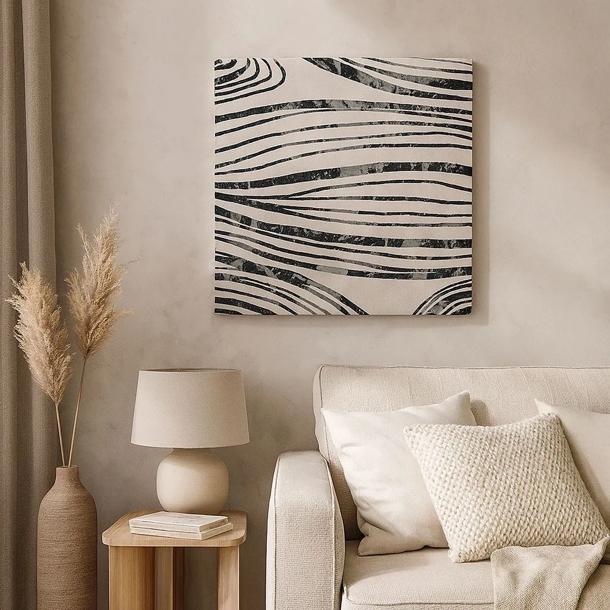 Impression sur toile - Image sur toile - Ligne de marécage - 30x30 cm