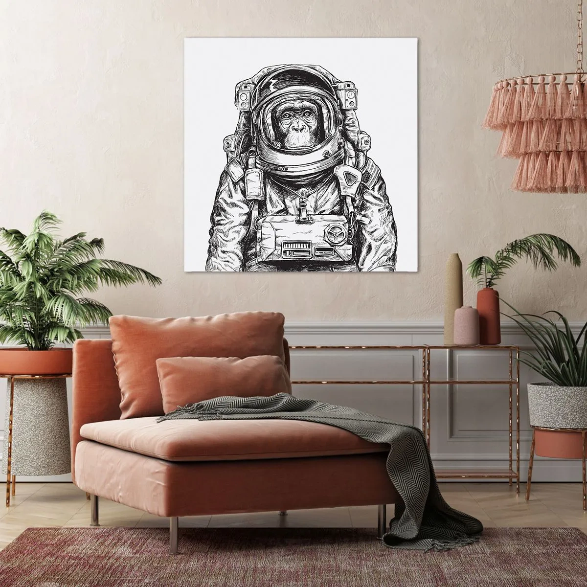 Impression sur toile - Image sur toile - Évolution alternative - 50x50 cm