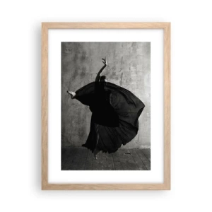 Affiche dans un chêne clair - Poster - Pas plein de passion - 30x40 cm