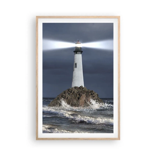 Affiche dans un chêne clair - Poster - I… i… ici ! - 61x91 cm