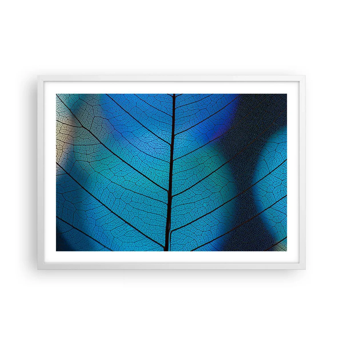 Affiche dans un cadre blanc - Poster - Construction complexe - 70x50 cm