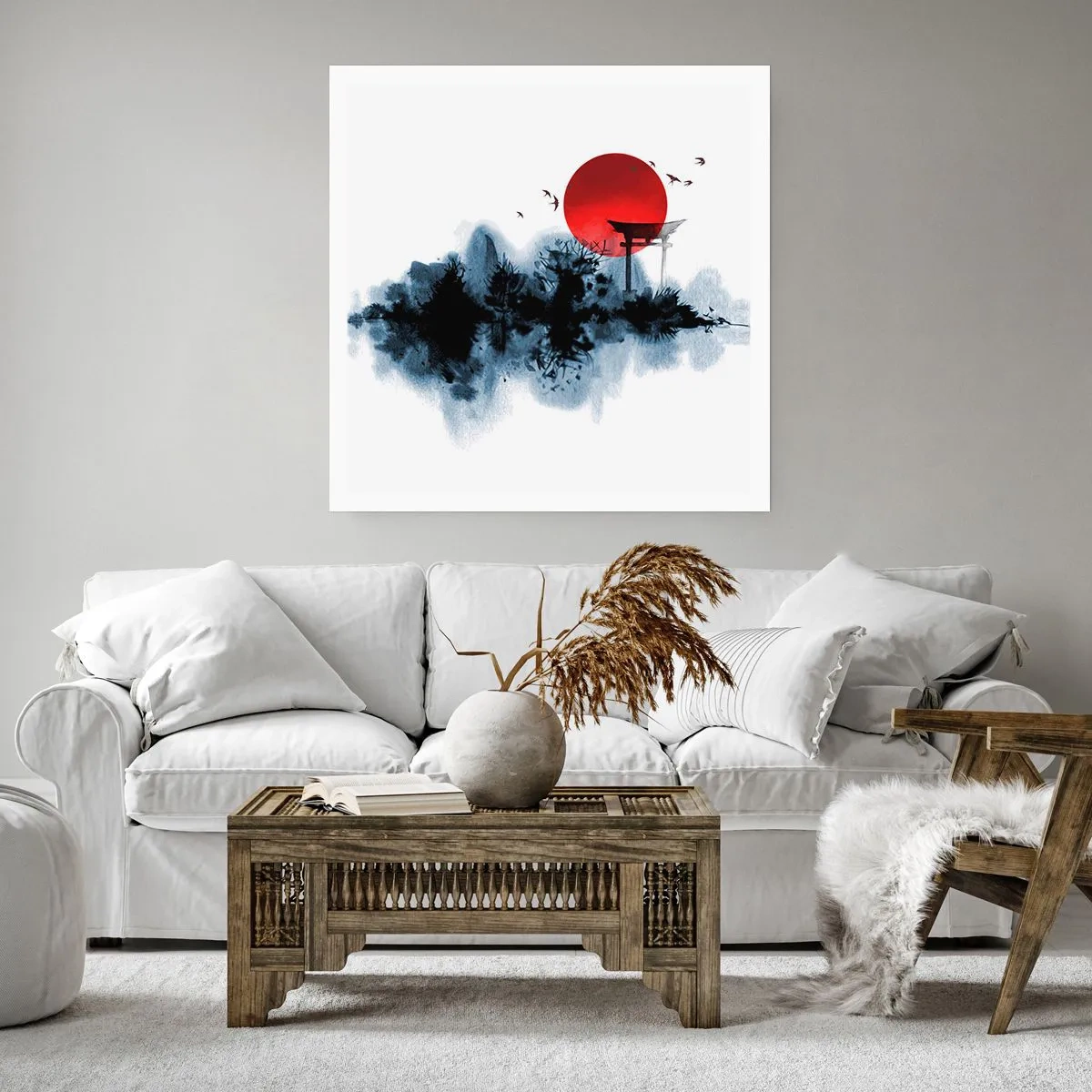 Affiche - Poster - Vue japonnaise - 30x30 cm