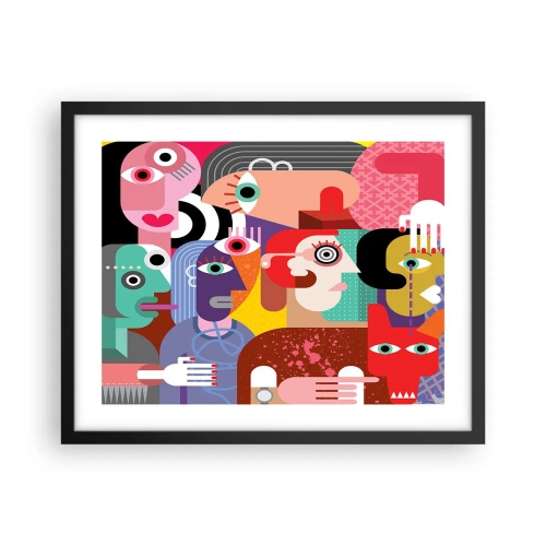 Affiche dans un cadre noir - Poster - Nous par M. Picasso - 50x40 cm