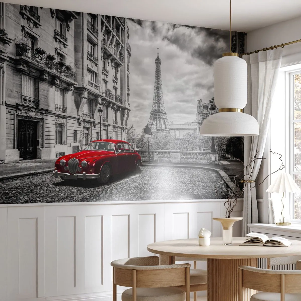 Papier Peint Photo Standard Eco - Prédateur dans la ville - Ville, tour Eiffel, Paris - 450x315 cm