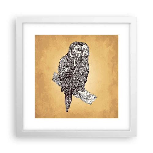 Affiche dans un cadre blanc - Poster - Ornements complexes de sagesse - 30x30 cm