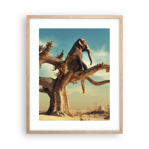 Affiche dans un chêne clair - Poster - Nouveau point de vue - 40x50 cm
