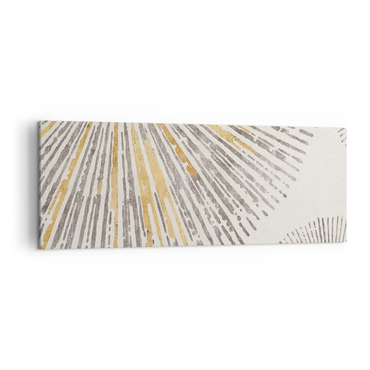 Impression sur toile - Image sur toile - Motif abstrait en forme de rayon - 140x50cm - La beauté du rayon - Décoration murale moderne pour le salon et la chambre ARTTOR