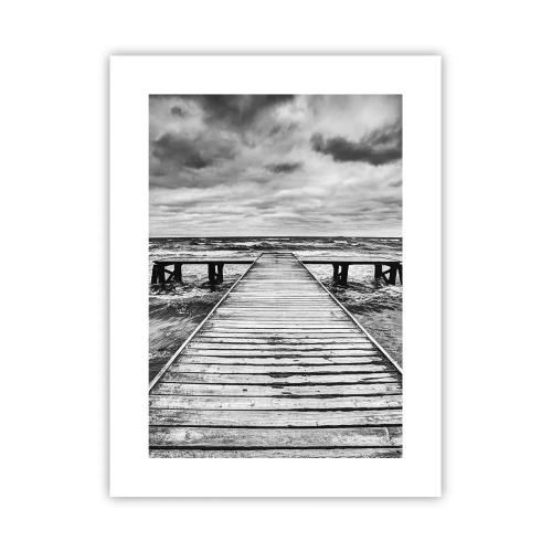 Affiche - Poster - J'attends que le vent, ça le chassera... - 30x40 cm