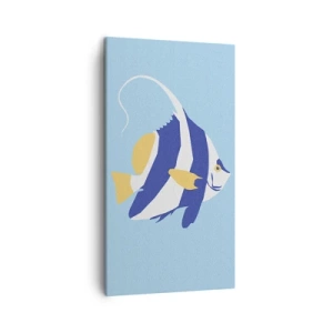 Impression sur toile - Image sur toile - Miss eaux tropicales - 45x80 cm