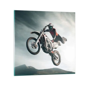 Impression sur verre - Image sur verre - Il n'y a pas de plaisir sans risque - 30x30 cm