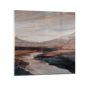 Impression sur verre - Image sur verre - Une vallée tranquille - 30x30 cm