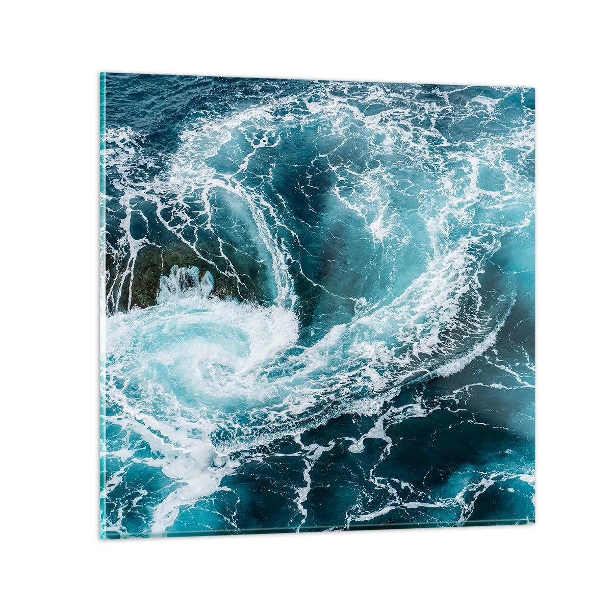 Impression sur verre - Image sur verre - La porte vers le centre de la Terre - 30x30 cm