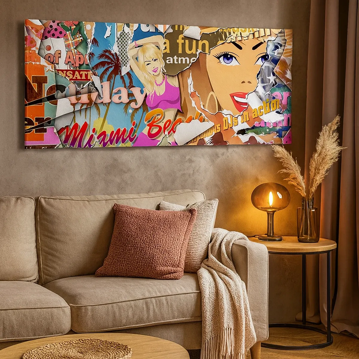 Impression sur toile - Image sur toile - Souvenirs de vacances - 30x30 cm