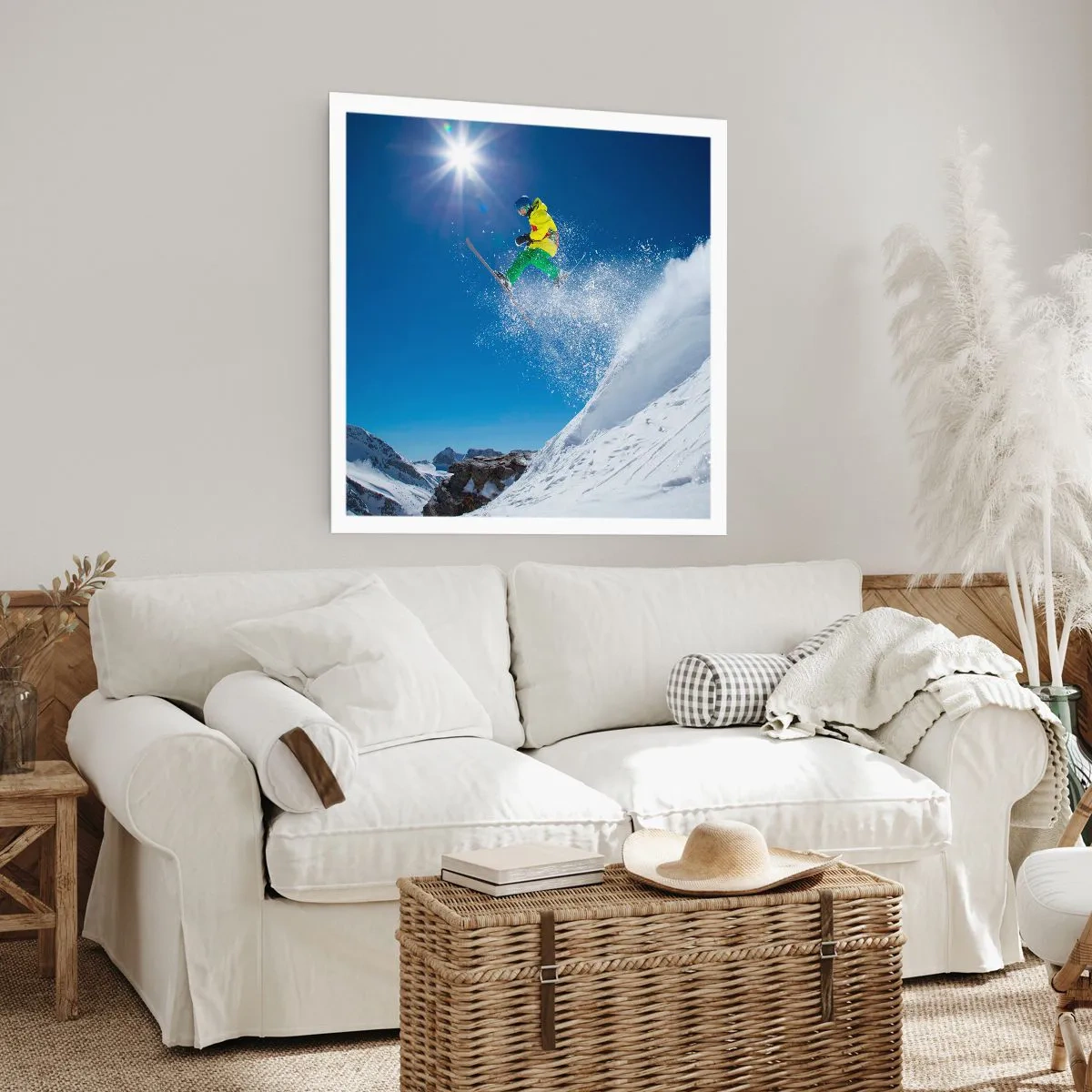 Affiche - Poster - Danse avec les montagnes - 30x30 cm