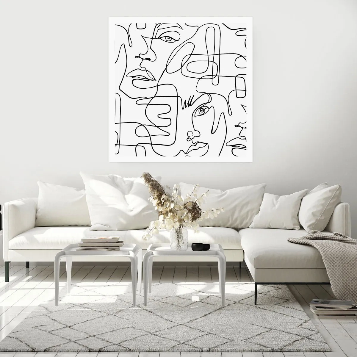 Affiche - Poster - Dans des émotions enchevêtrées - 50x50 cm