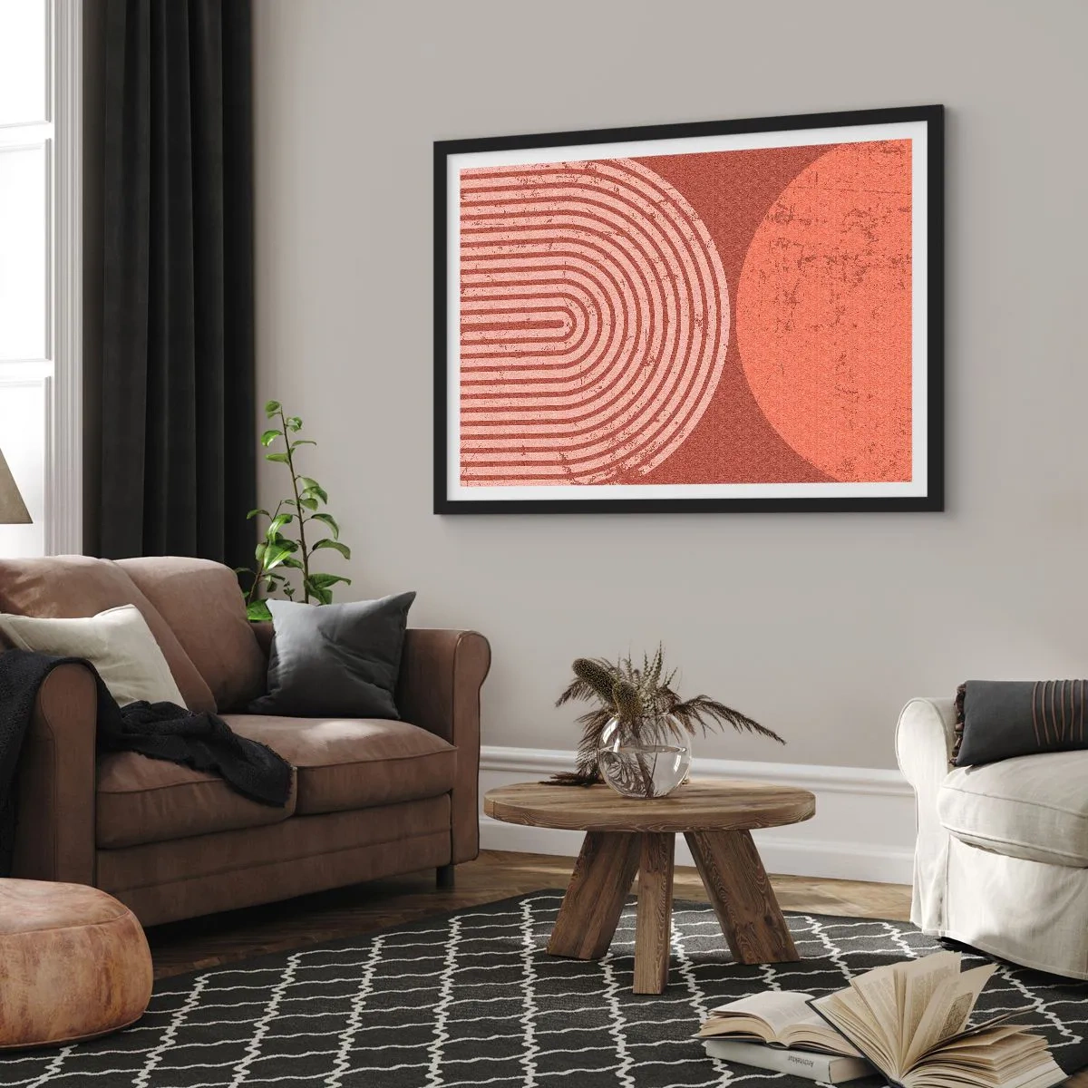 Affiche dans un cadre noir - Poster - Une relation proche - 91x61 cm