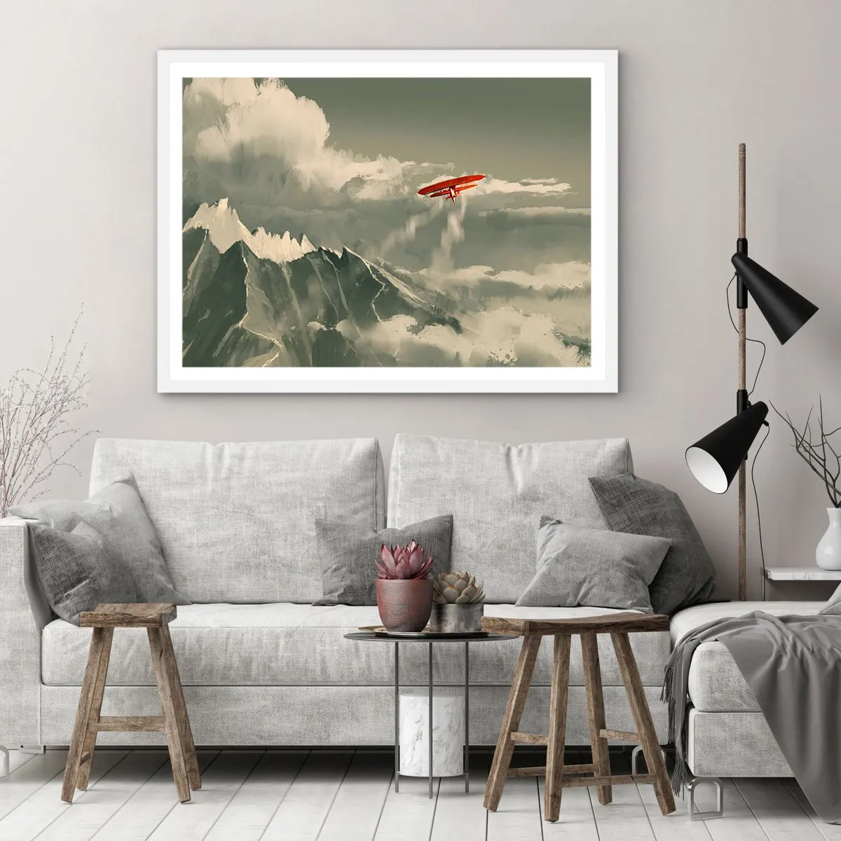 Affiche dans un cadre blanc - Poster - Pionnier intrépide - 40x30 cm