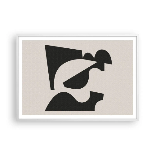 Affiche dans un cadre blanc - Poster - À monter soi-même - 100x70 cm