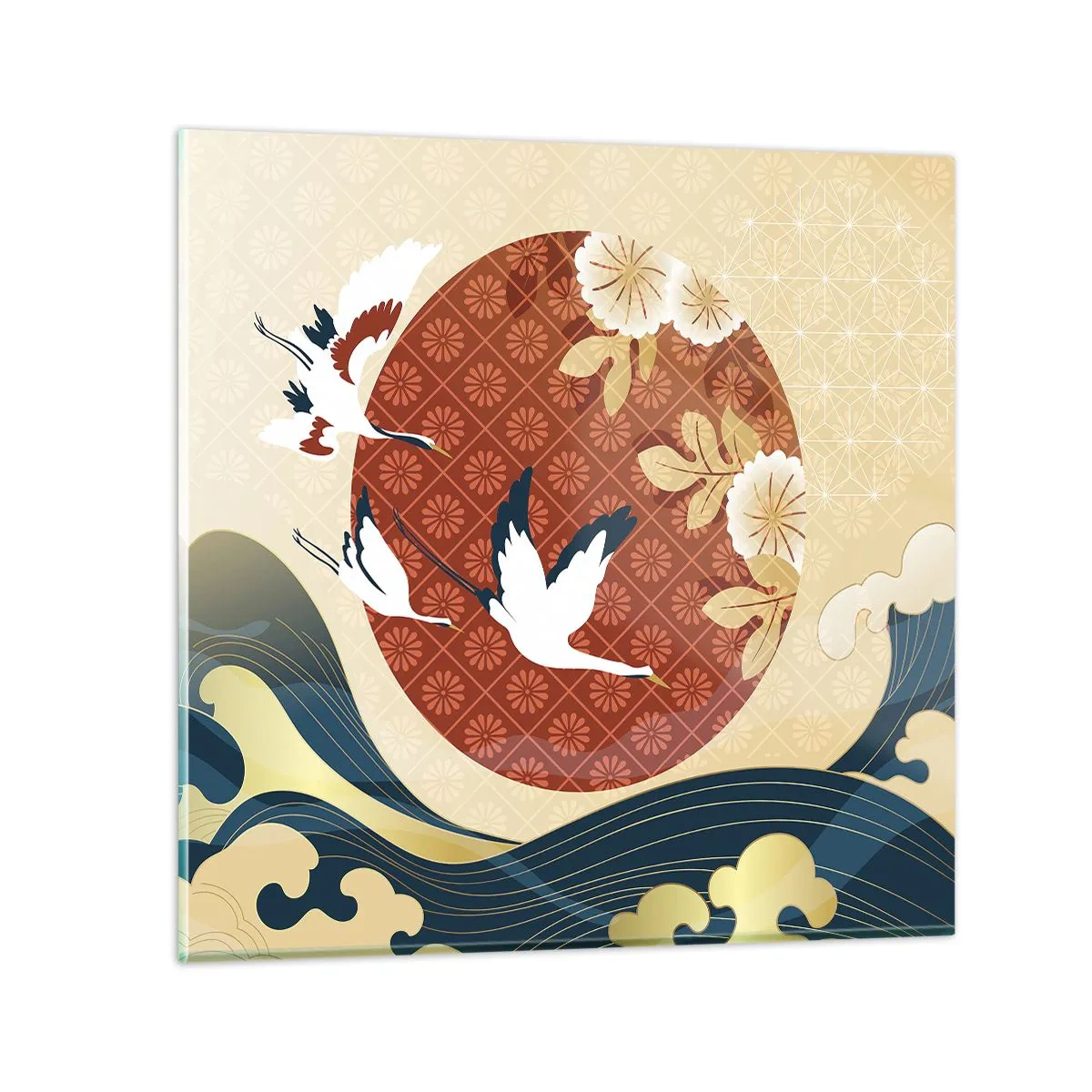 Impression sur verre - Image sur verre - Conte japonnais - 30x30 cm