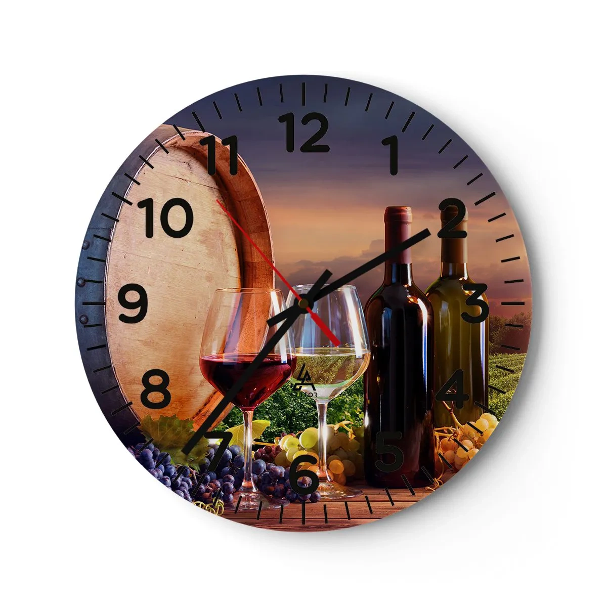 Horloge murale - Pendule murale - Ici la vie a du goût - 30x30 cm