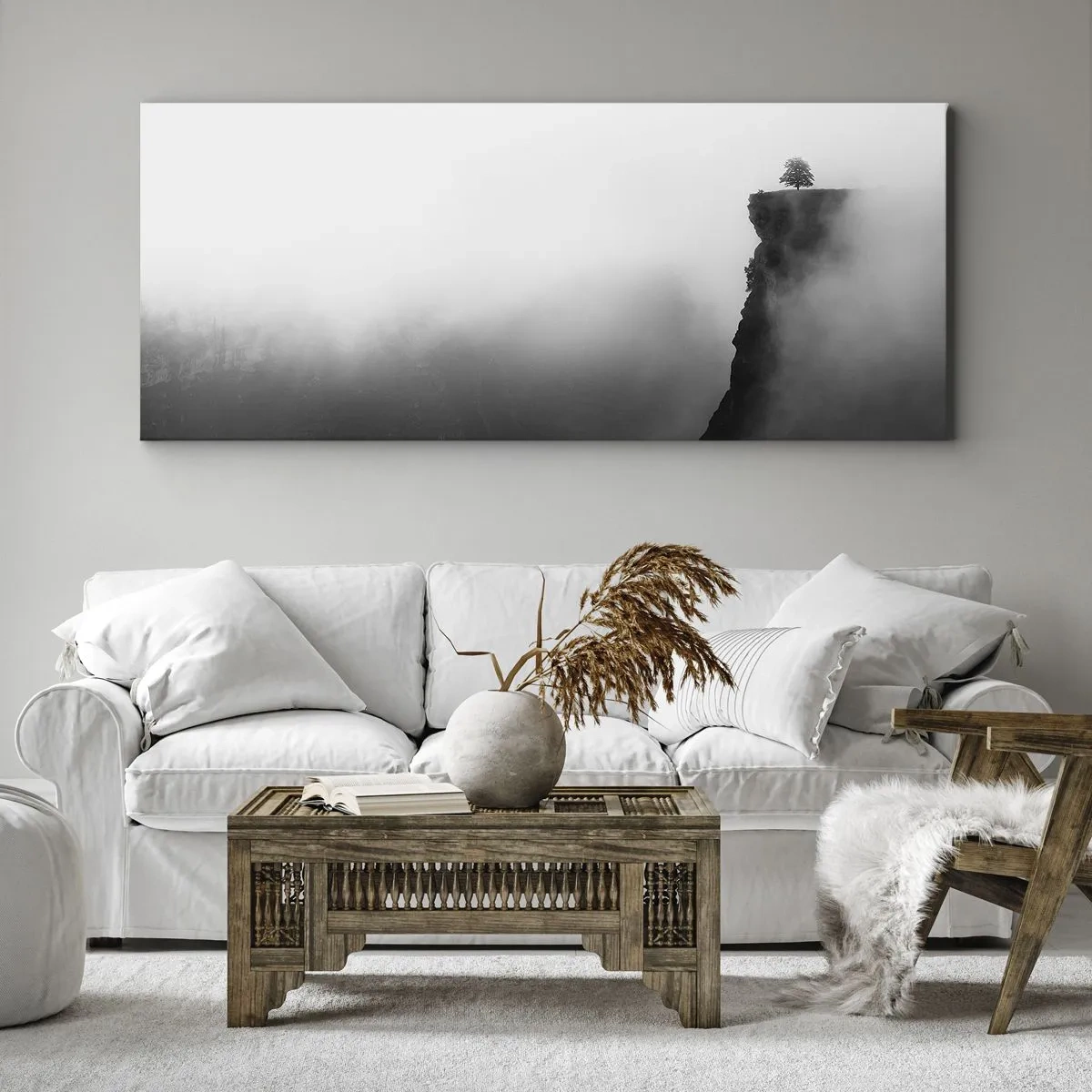 Impression sur toile - Image sur toile - Au bord du monde - 100x40 cm