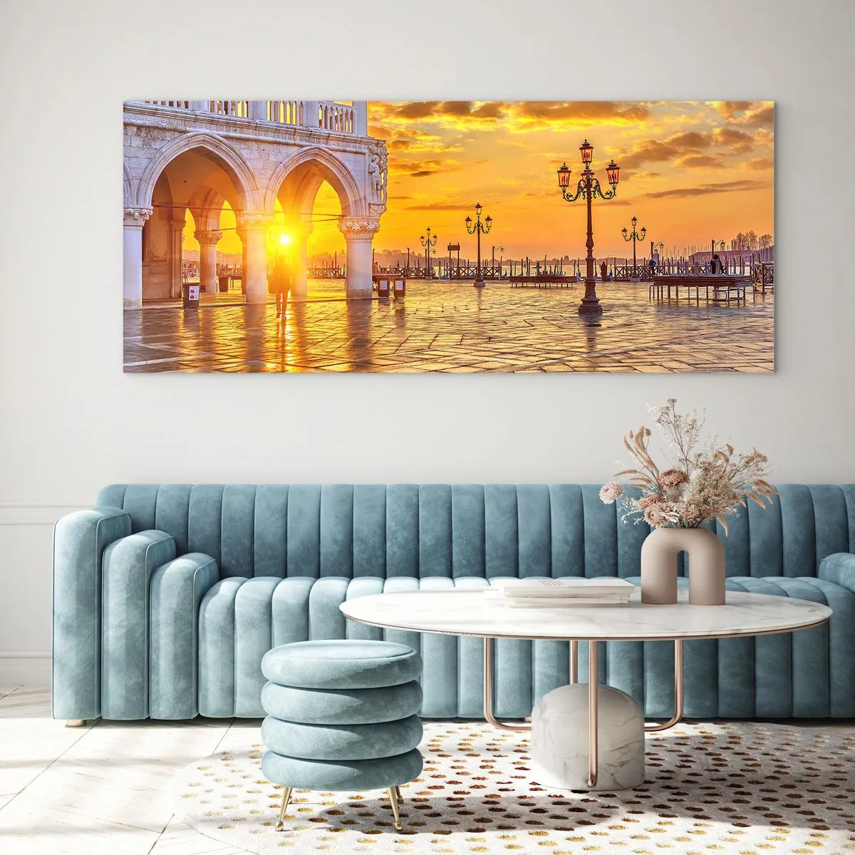 Impression sur verre - Image sur verre - Où est tout le monde? - 90x30 cm