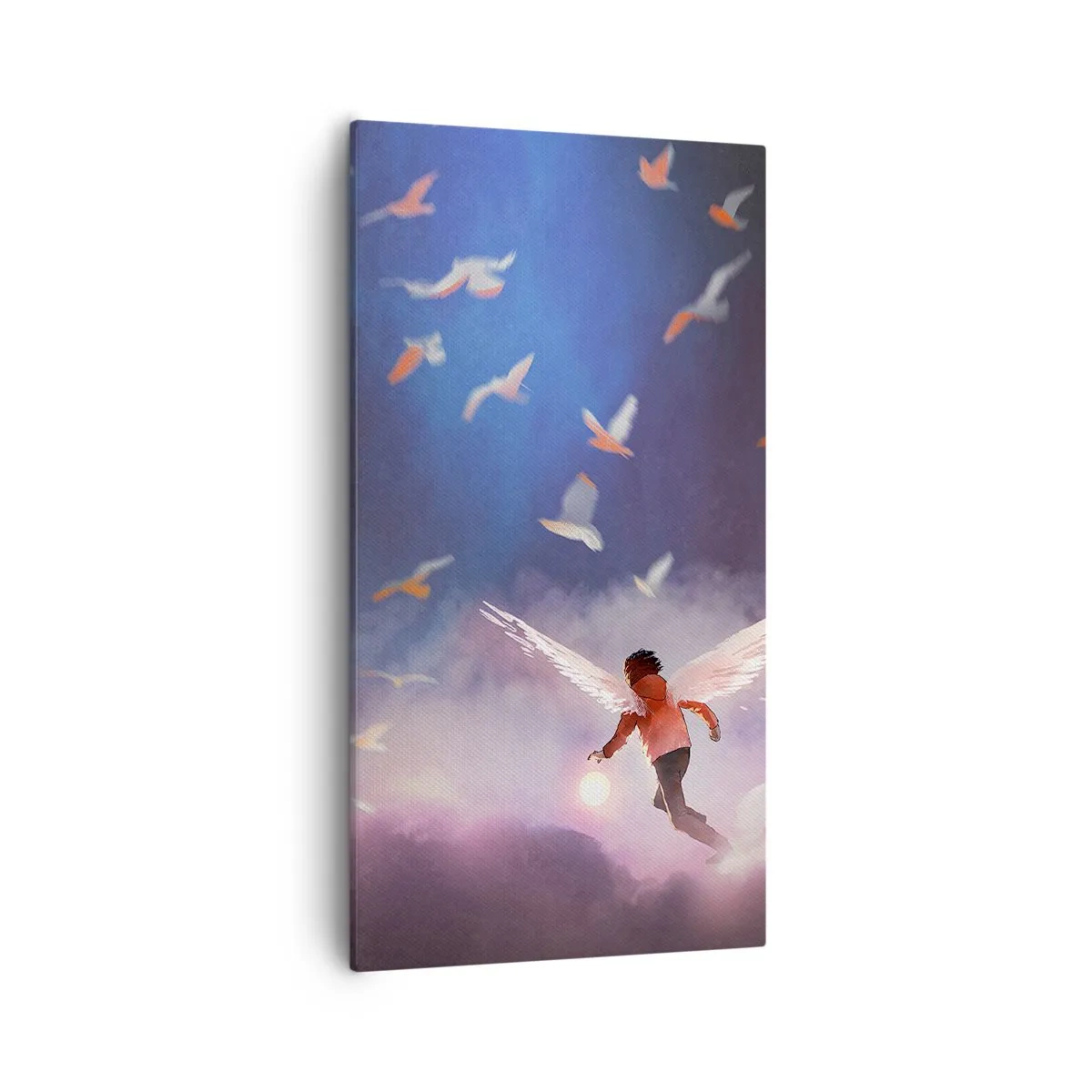 Impression sur toile - Image sur toile - Il faut de l'imagination et du courage - 55x100 cm