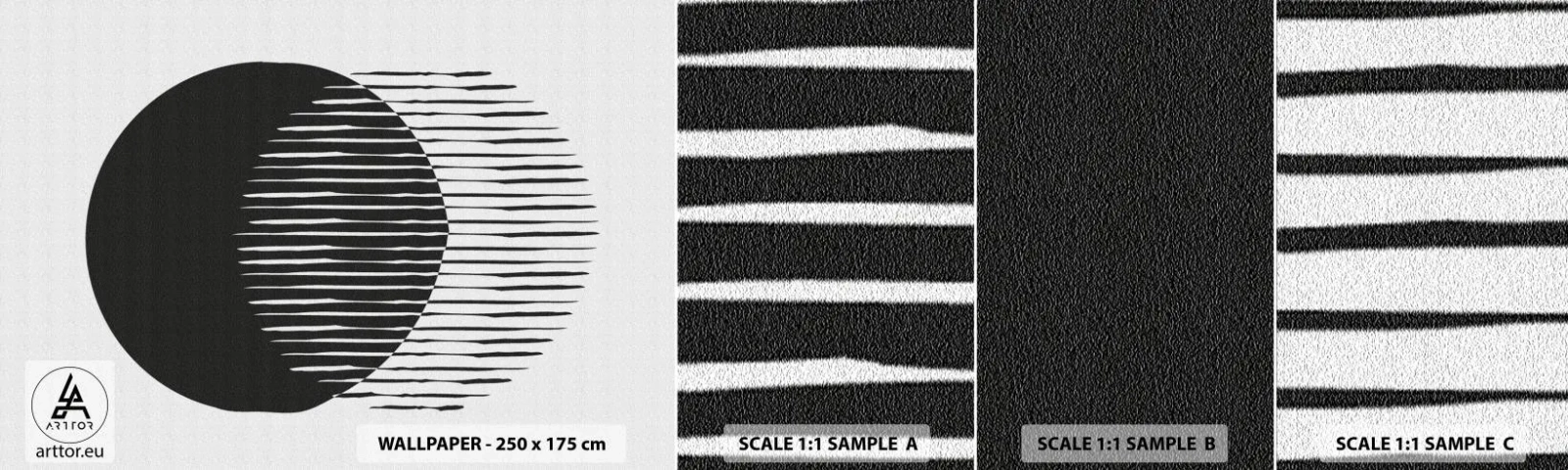 Échantillon de Papier Peint Autocollant Deluxe Sticker - Son alter ego - Soleil, roues, Bohème - 100x30 cm