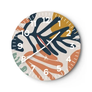 Horloge murale - Pendule murale - Mers de corail - 40x40 cm