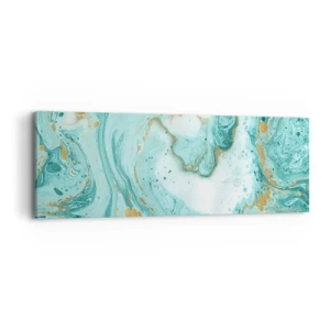 Impression sur toile - Image sur toile - Sous la grande vague de l'ère Edo - 90x30 cm