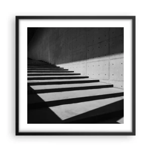 Affiche dans un cadre noir - Poster - La beauté brute du modernisme - 50x50 cm