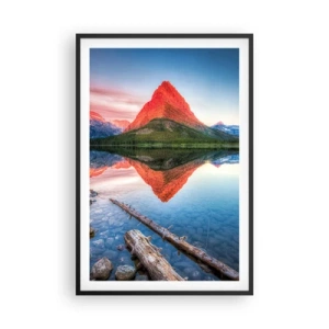 Affiche dans un cadre noir - Poster - Chaleur et fraicheur - 61x91 cm