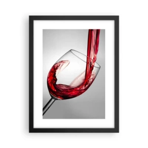Affiche dans un cadre noir - Poster - Nuance - mouvement - son - 30x40 cm