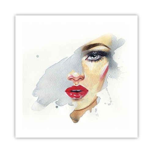 Affiche - Poster - Reflet dans une goutte d'eau - 60x60 cm