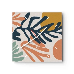 Horloge murale - Pendule murale - Mers de corail - 40x40 cm