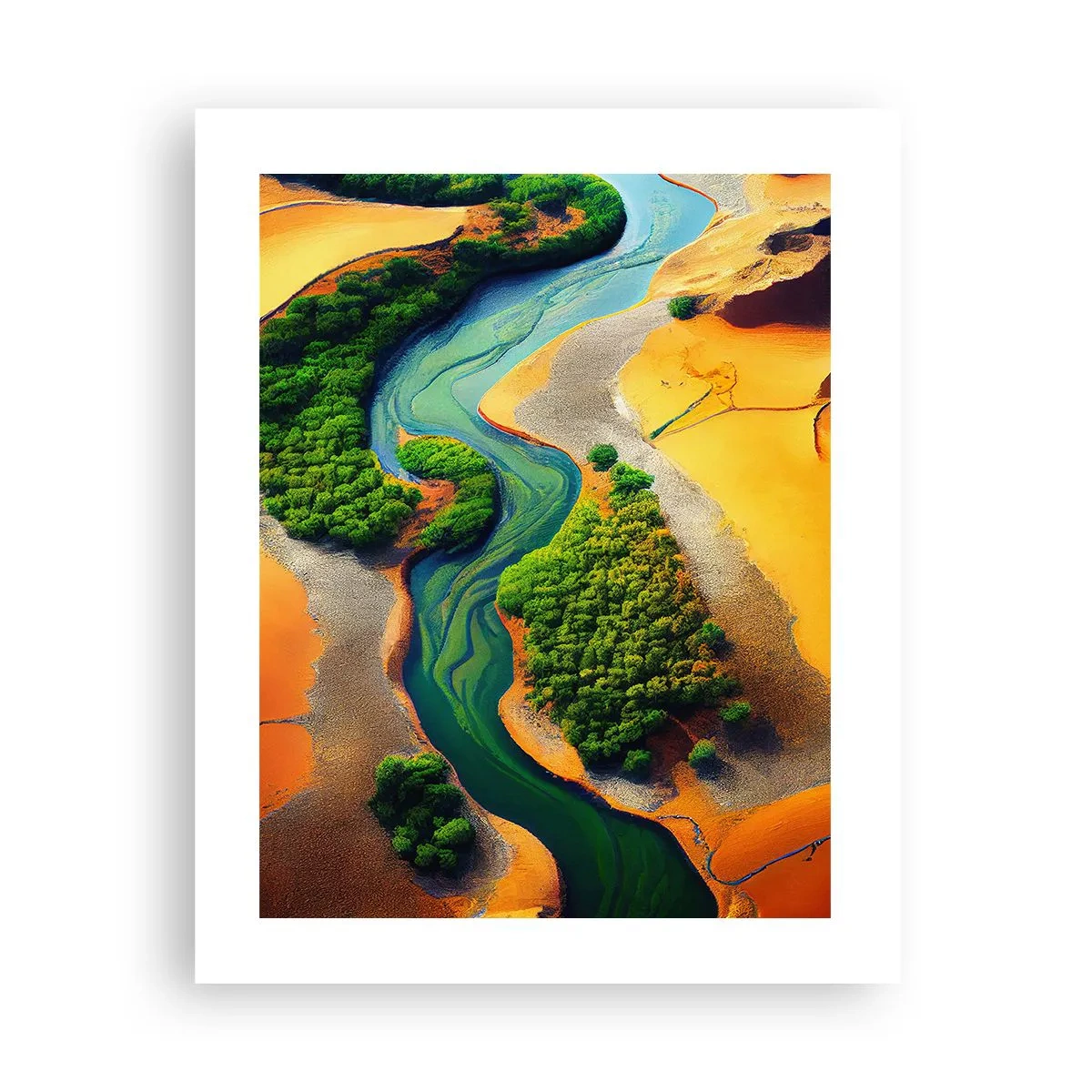 Affiche - Poster - Rivière vivifiante - 40x50 cm