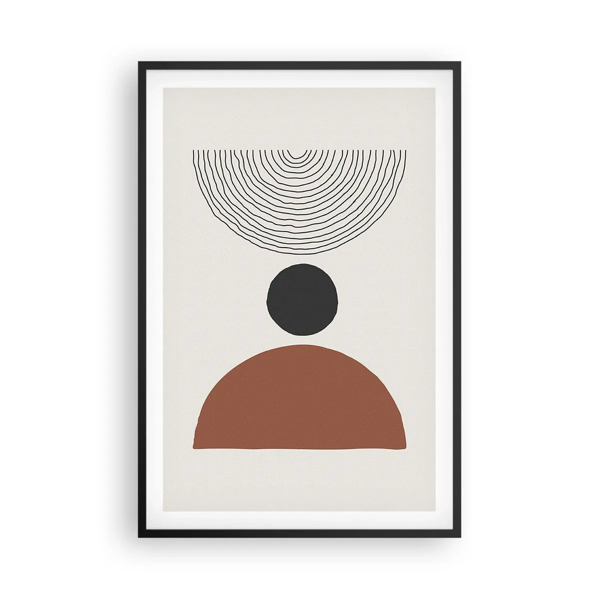 Affiche dans un cadre noir - Poster - Au centre de l'attention - 61x91 cm