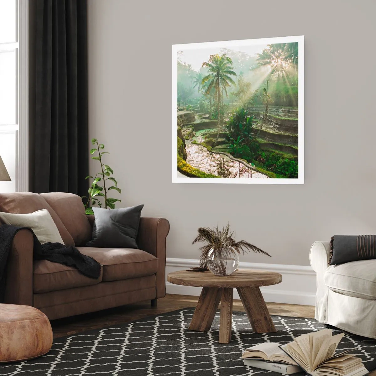 Affiche - Poster - Grandir au soleil - 50x50 cm