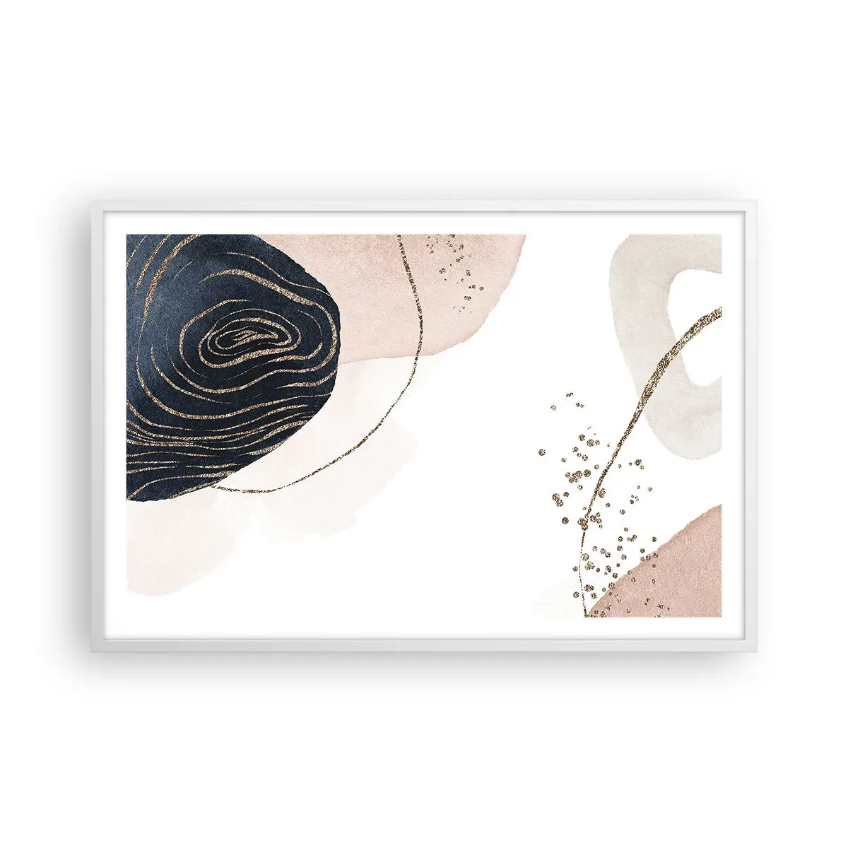 Affiche dans un cadre blanc - Poster - Tout coule - 91x61 cm