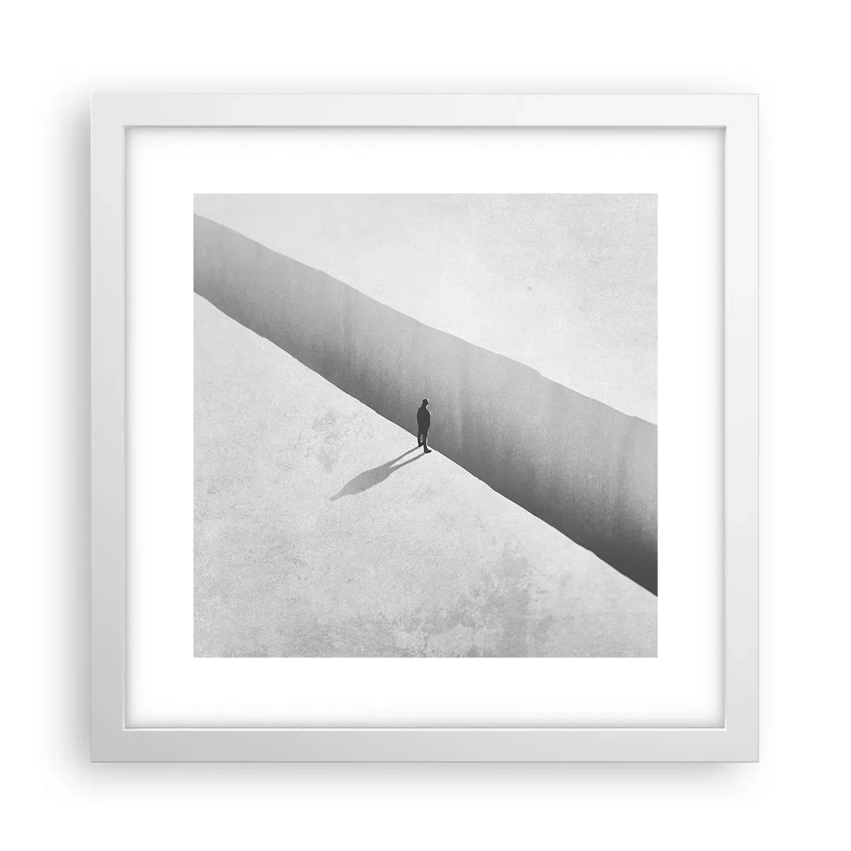 Affiche dans un cadre blanc - Poster - Un objectif clair - 30x30 cm