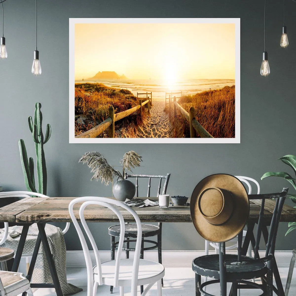 Affiche - Poster - A travers la dune, vers le soleil - 70x50 cm