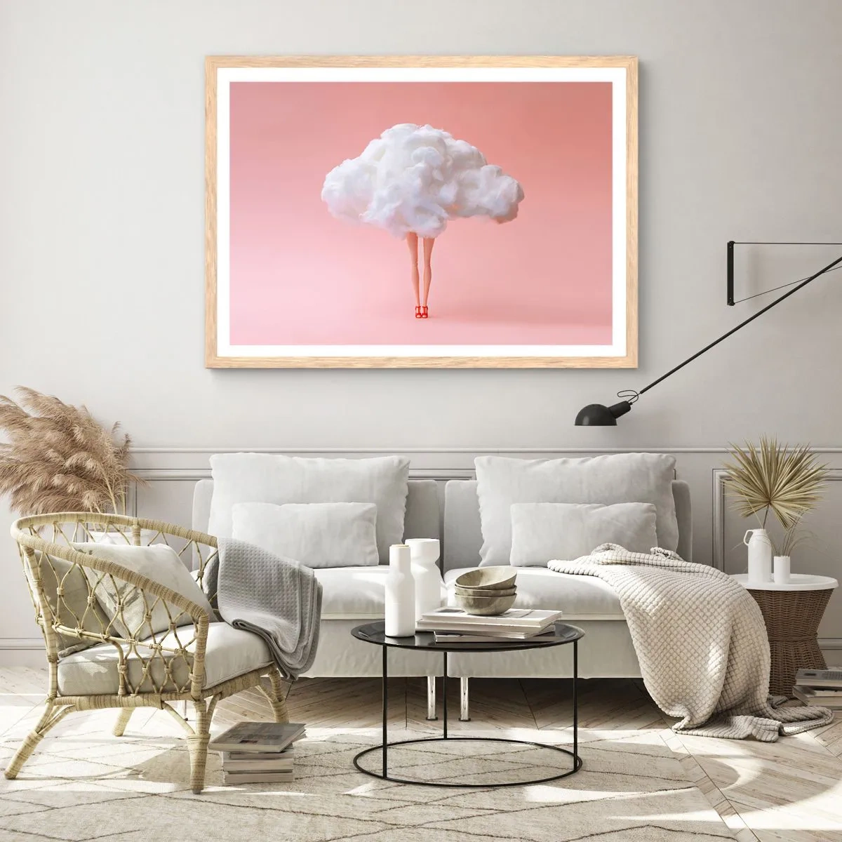 Affiche dans un chêne clair - Poster - Douce promesse - 50x40 cm